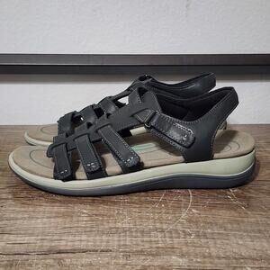 Orthofeet Amalfi Women's Gladiator Strappy Sandals Shoes Size 11 Medium Gray